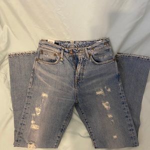 high waisted mom jeans